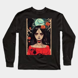 Halloween Portrait #1 Long Sleeve T-Shirt